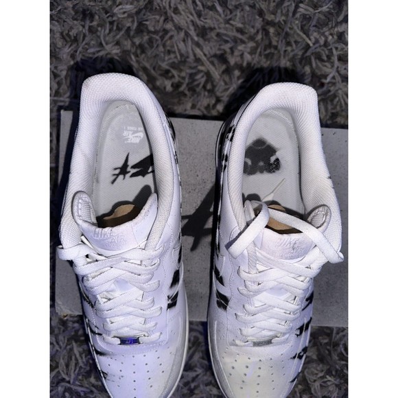 Nike Air Force 1 x AGONYGOYS Custom Low Knowledge Key Forever Shoes White Black main image 7